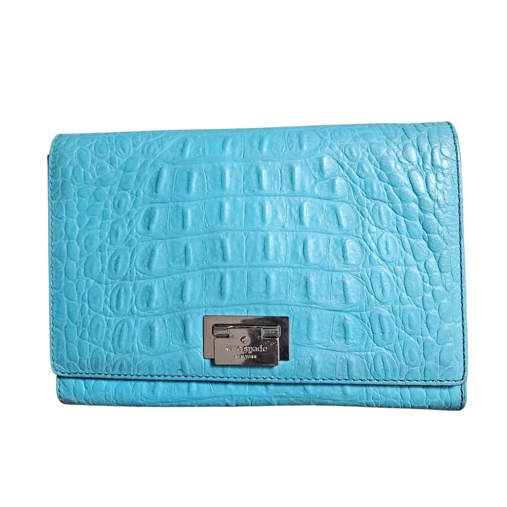 Kate‎ Spade New York Orchard Valley Fiona Croc Embossed Leather Crossbody Bag